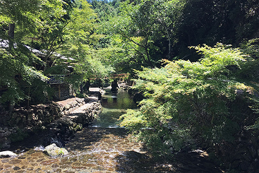 多度峡の清流